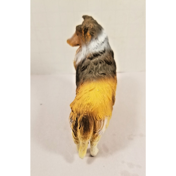 Collie Dog 3” Figurine Resin Statue Blonde Tan Golden - Picture 5 of 7